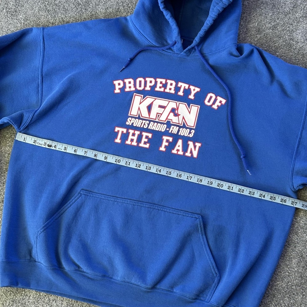 KFAN Hoodie Mens 2XL Blue Sports Radio 100.3 The Fan Sweatshirt Minnesota - Picture 6 of 9